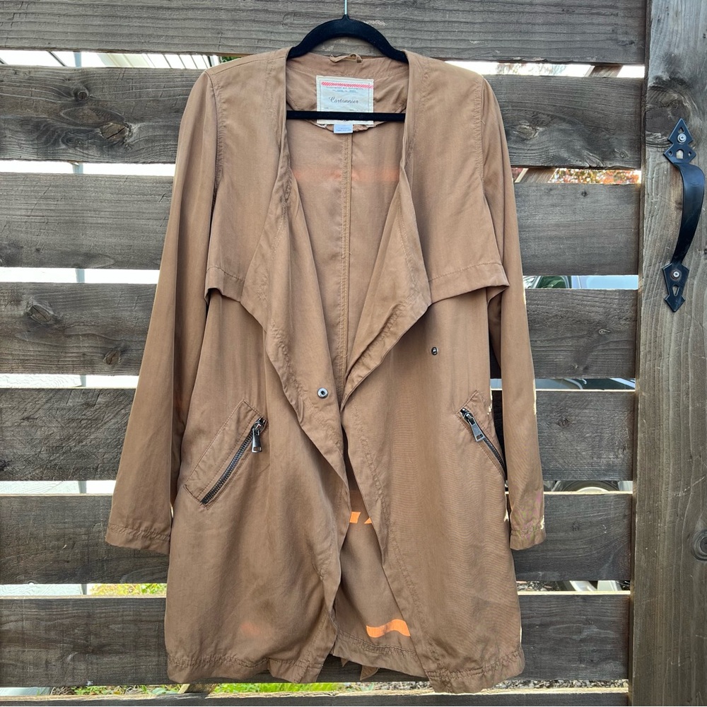 Anthropologie Cartonnier Trench Coat in camel
